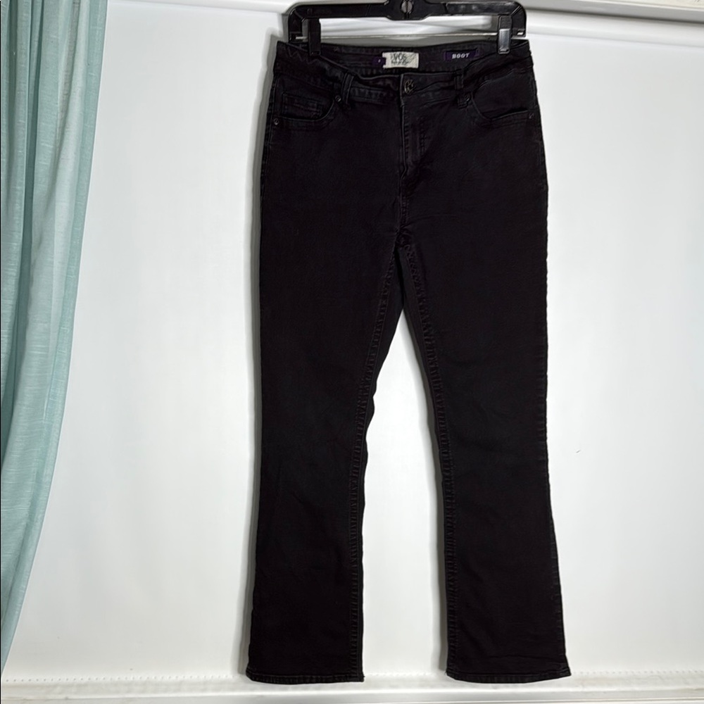 Classic Black Boot Cut Jeans Timeless Fit